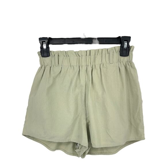 Lulu's shorts Paperbag waist light green X-Small XS - Picture 1 of 3